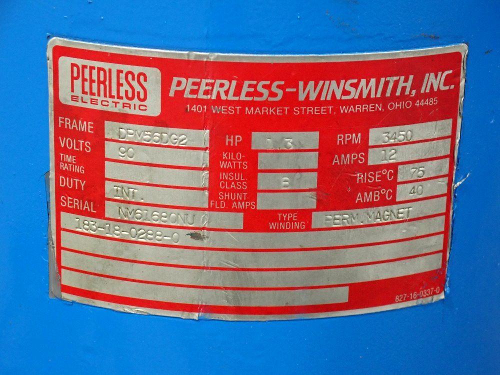 Peerless-winsmith 1.3 Hp Motor - Dpm56dg2