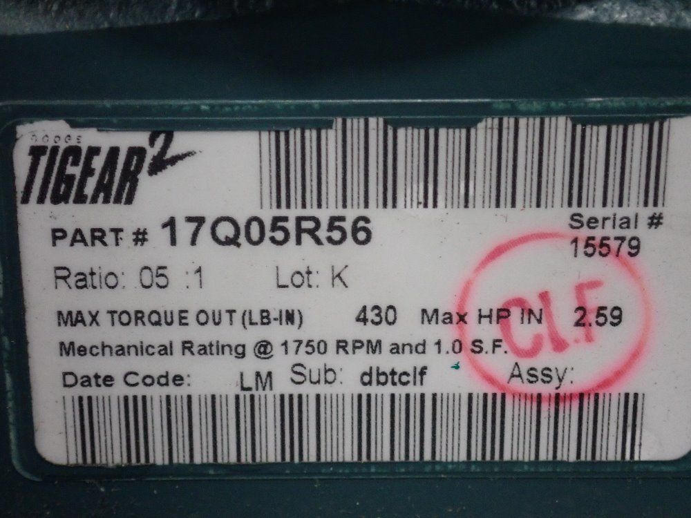 Weg 3/4 Hp Gear Drive - 7518es3eb56cfl