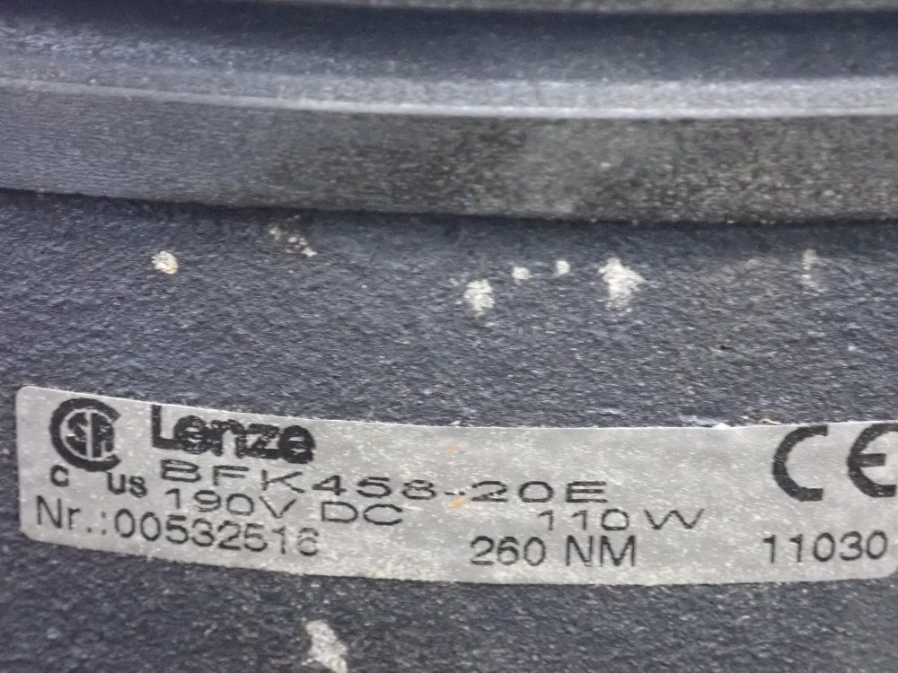 Lenze 110 W Magnetic Disk Brake - Bfk458-20e