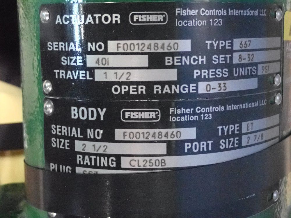 Fisher Actuator Valve - 337