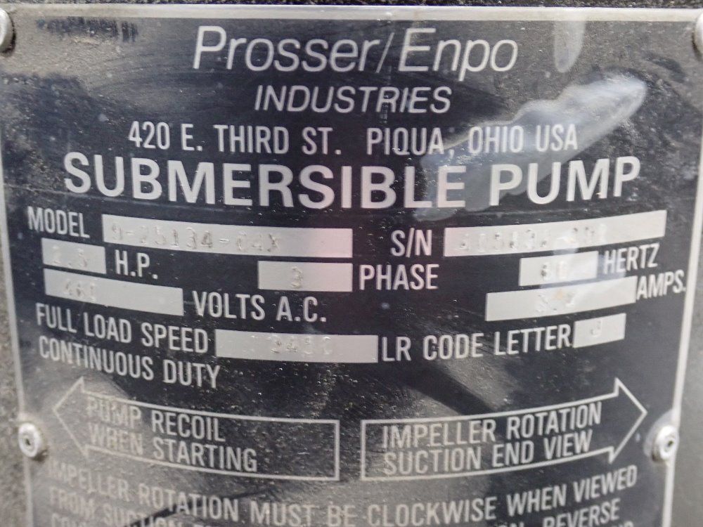 Prosse/enpo 2.5hp Submersible Pump - 9-25134-04x