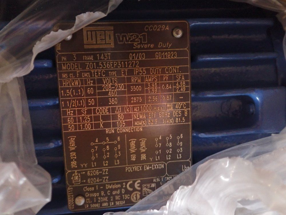 Weg 1 1/2 Hp Motor - 201.536ep311272