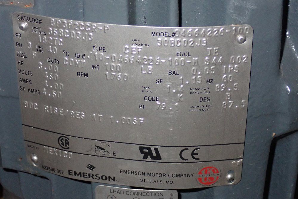 Emerson 3 Hp Motor - 04664226-100