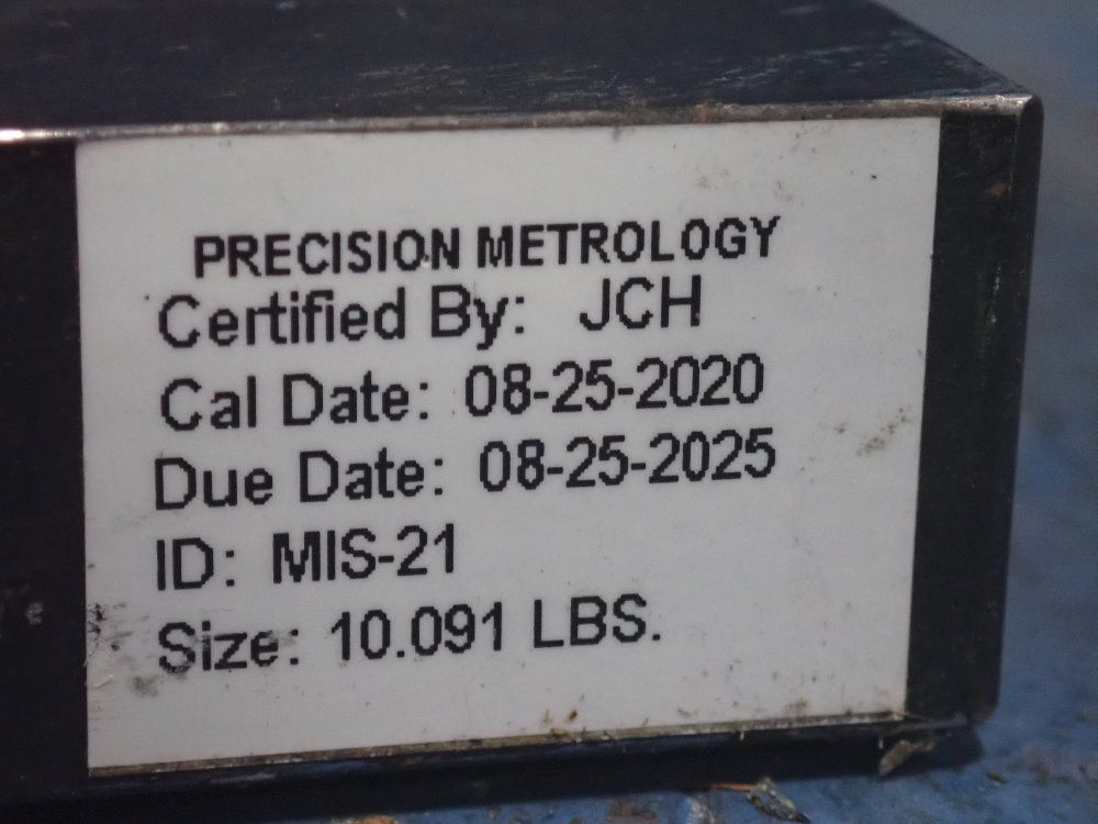 Parker Research Corp. 10 Lbs. 2 Oz. Weight Lift Test Bar - Tb-10