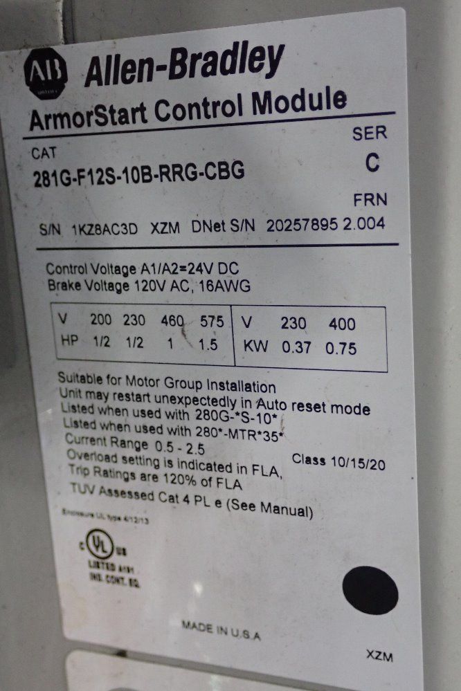 Allen-bradley 100 Amps Start Base - 280g-fs-10rg