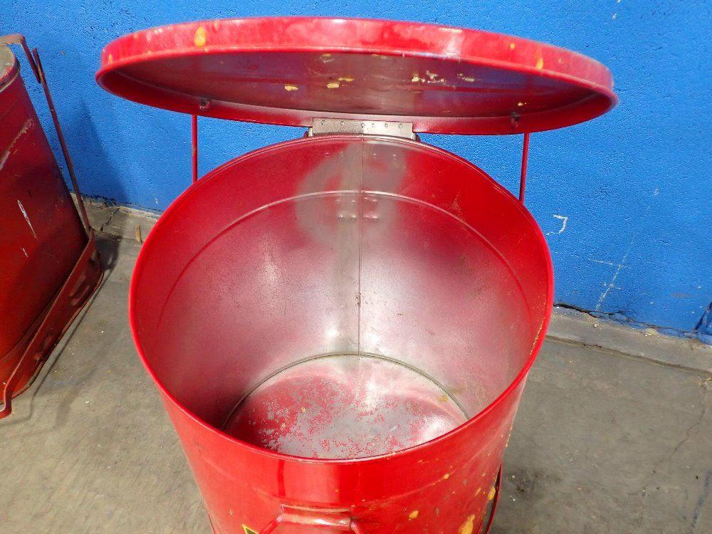 Justrite 21 Gallons Oily Waste Can - 09700 Red