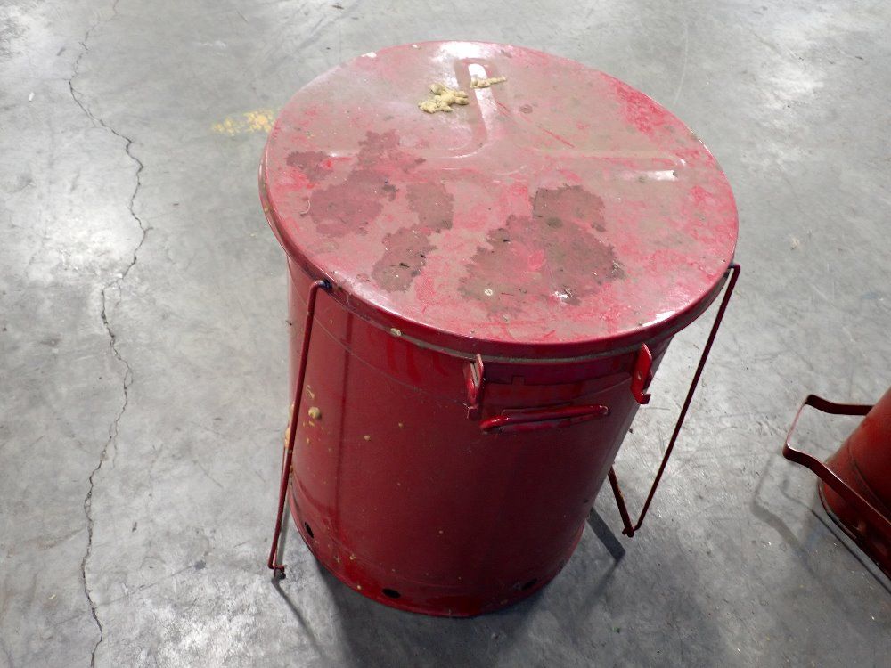 Justrite 21 Gallons Oily Waste Can - 09700 Red
