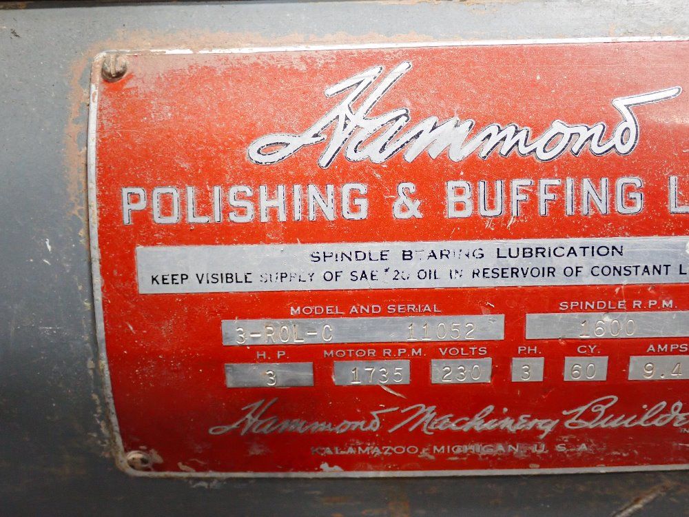 Hammond 3 Hp Buffer - 3-r0l