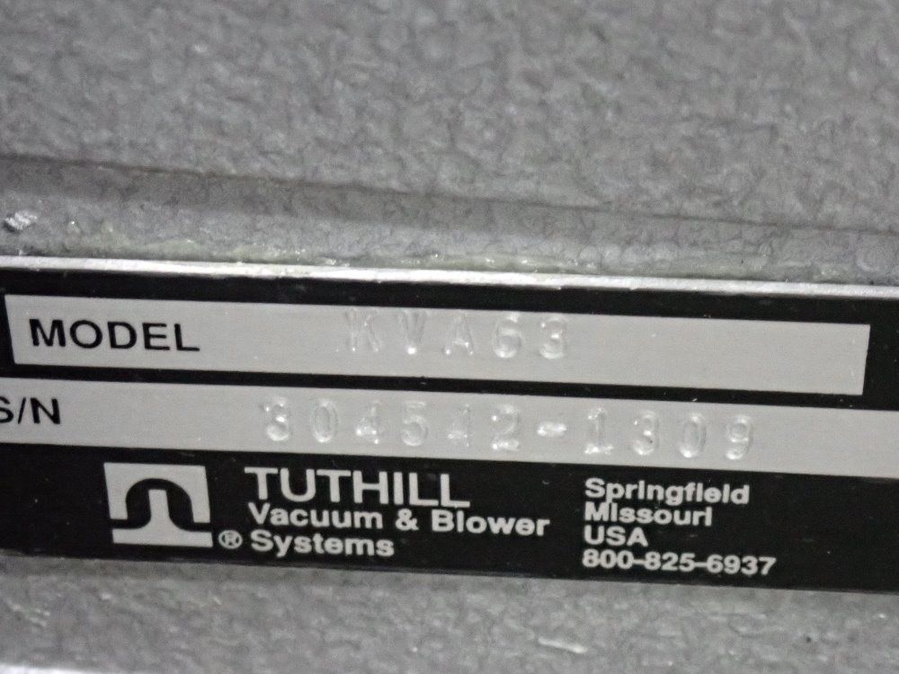 Tuthill 3 Hp Vacuum Pump - Kwa63