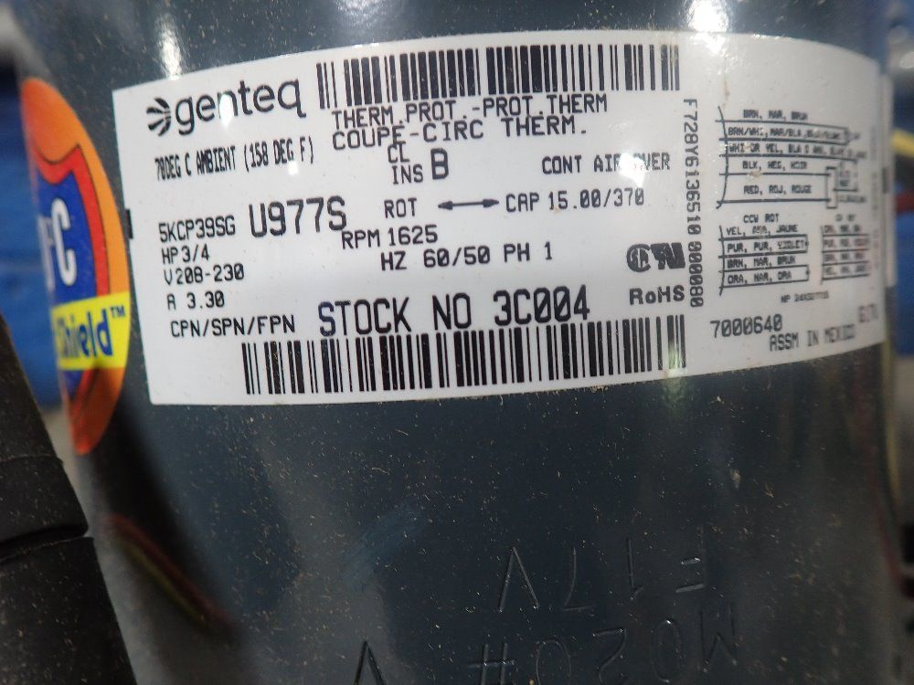 Genteq 3/4 Hp Blower Motor - Skcp39sg