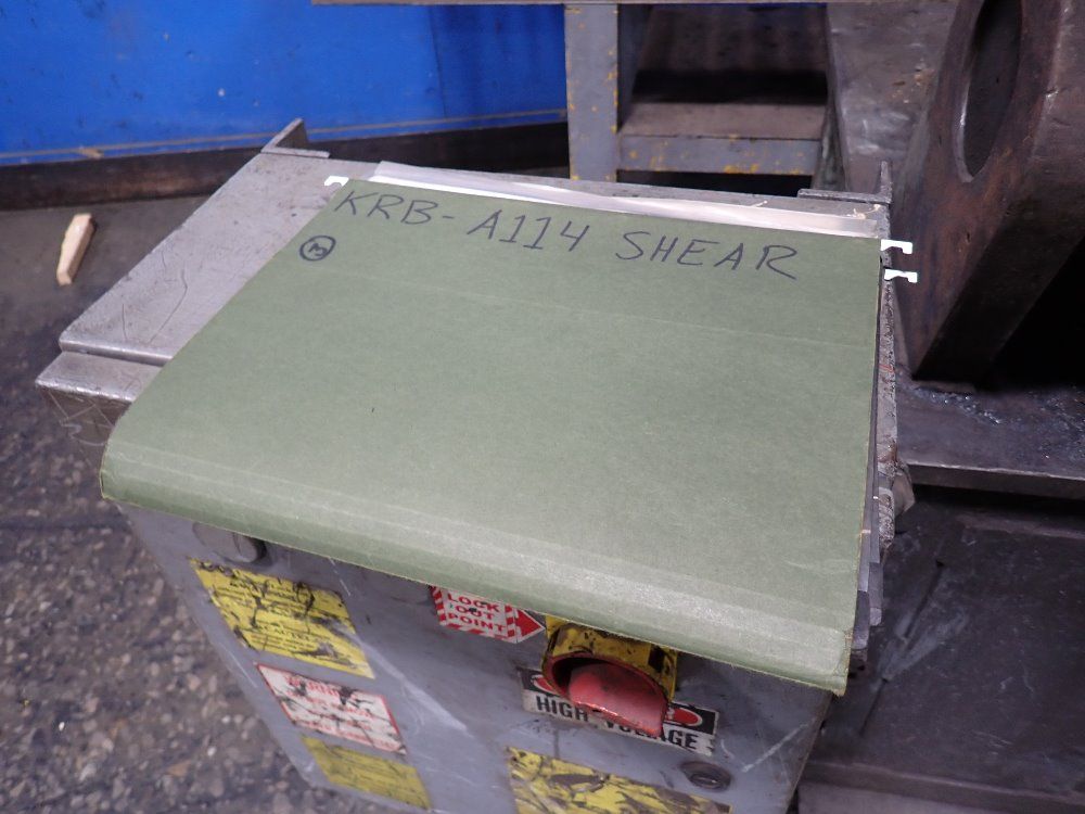 Krb Machinery Alligator Hydraullic Shear - A114