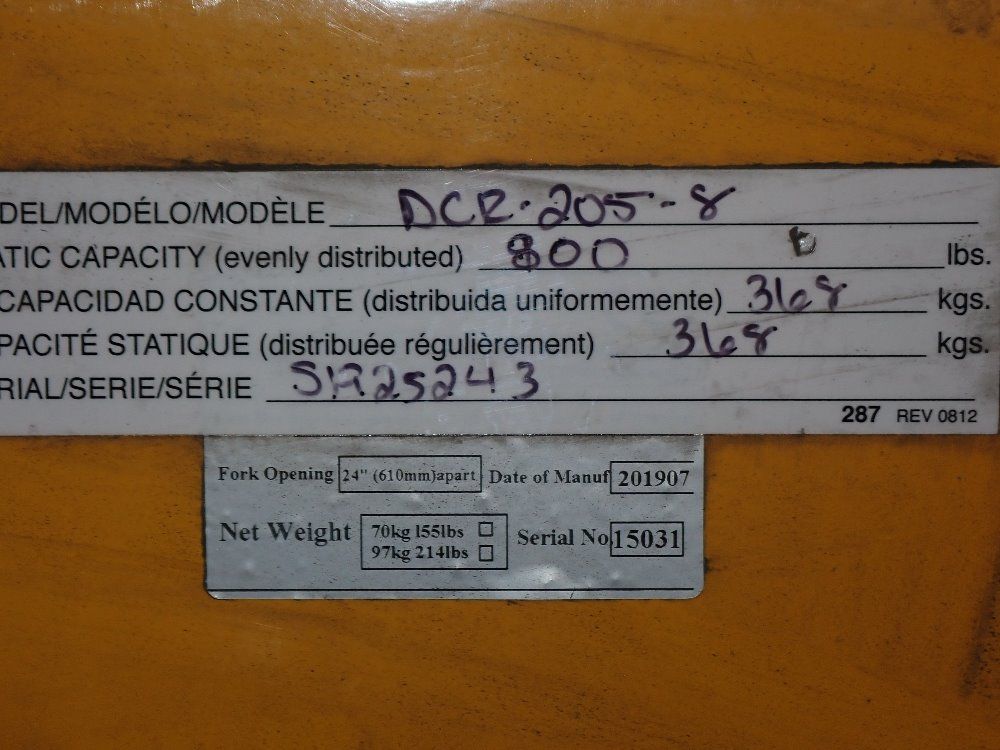 Vestil 800# Drum Lifter/rotator - Dcr-205-8