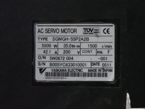 Yaskawa Electric 5500 W Servo Motor