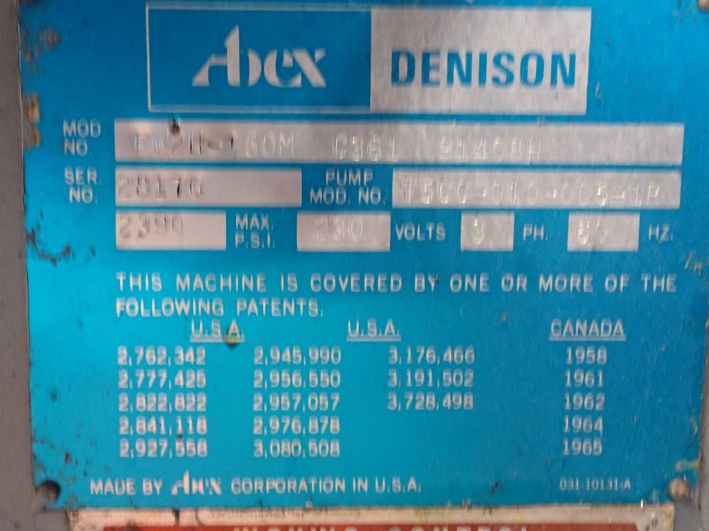 Multipress 13x18 Hydarulic Press - Rw2h-150m