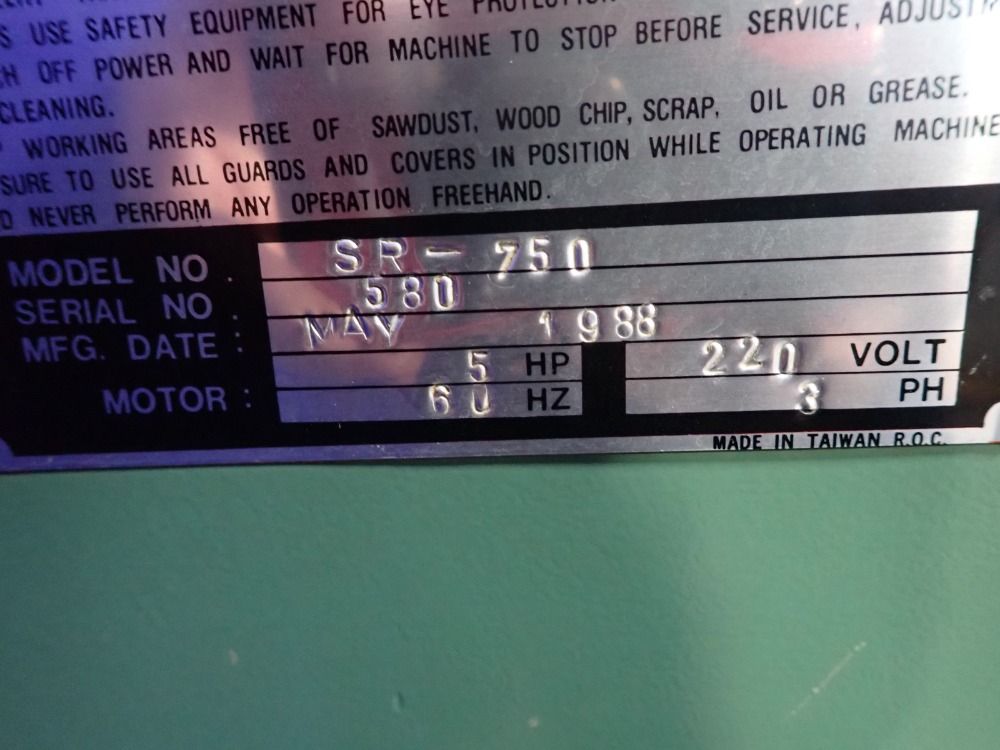 Jl 11" Throat High Speed Overarm Router - Sr-750