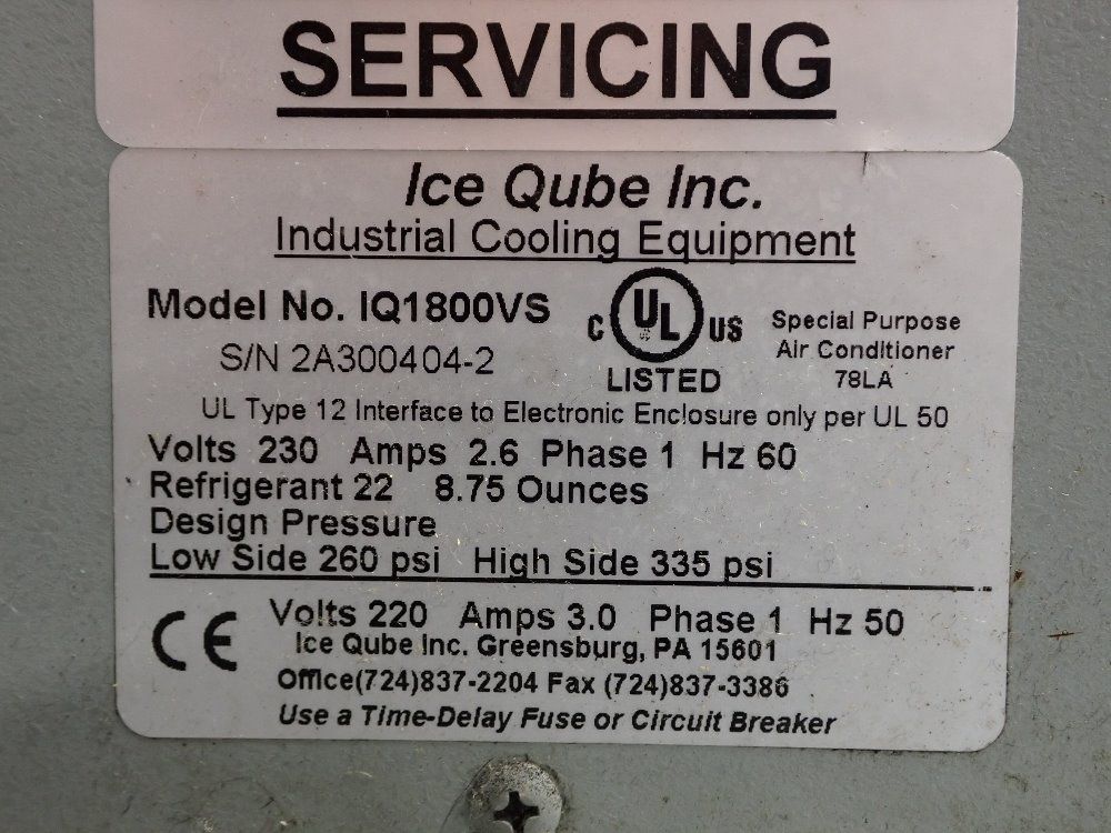 Ice Qube Inc Chiller - Iq1800vs