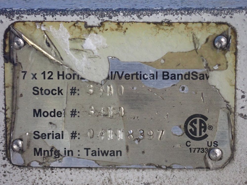 Wilton Machinery Products 7"x12" Vertical/horizontal Band Saw - 3410