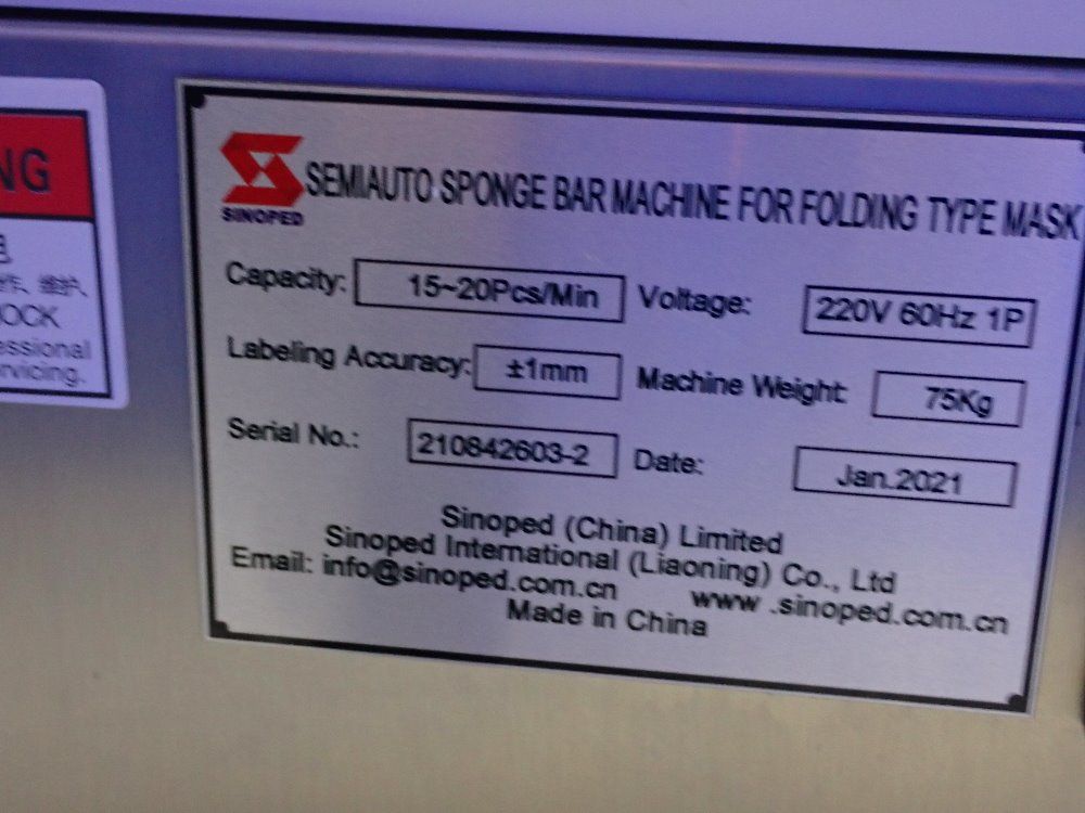 Sinoped Semiauto Sponge Bar Machine
