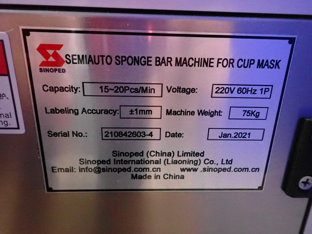 Sinoped 6" Semiauto Sponge Bar Machine