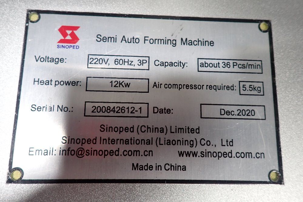 Sinoped 49" X 70" Semi Auto Forming Machine