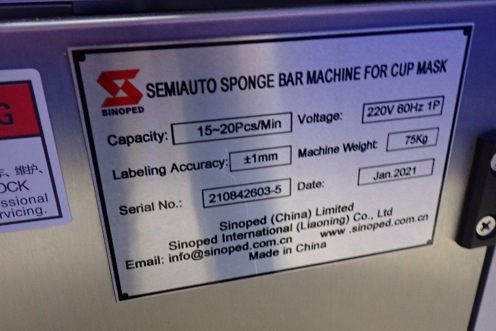 Sinoped 6" Semiauto Sponge Bar Machine