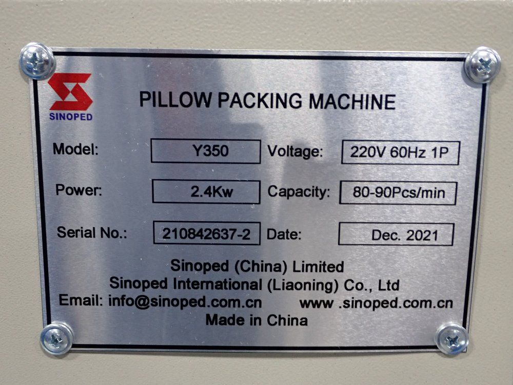 Sinoped Pillow Packing Machine - Y350