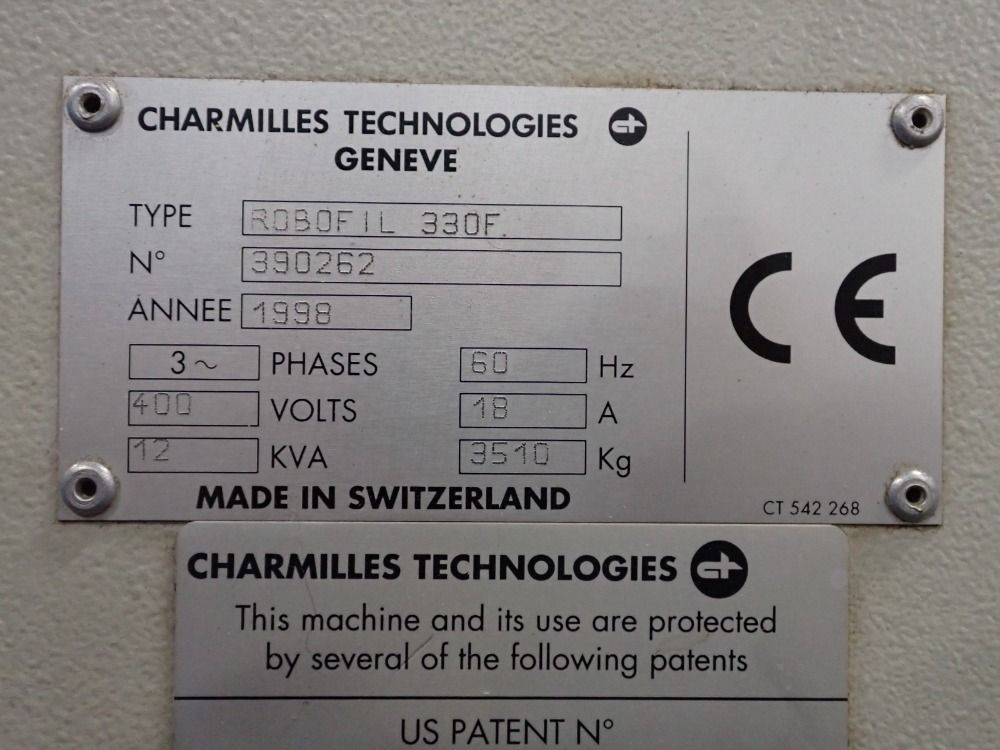 Charmilles Technologies Wire Edm - Robofil 330f