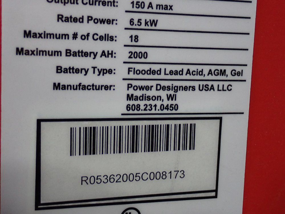 Abel Womack 150 Amps Battery Charger - Rv-6.5-150-36