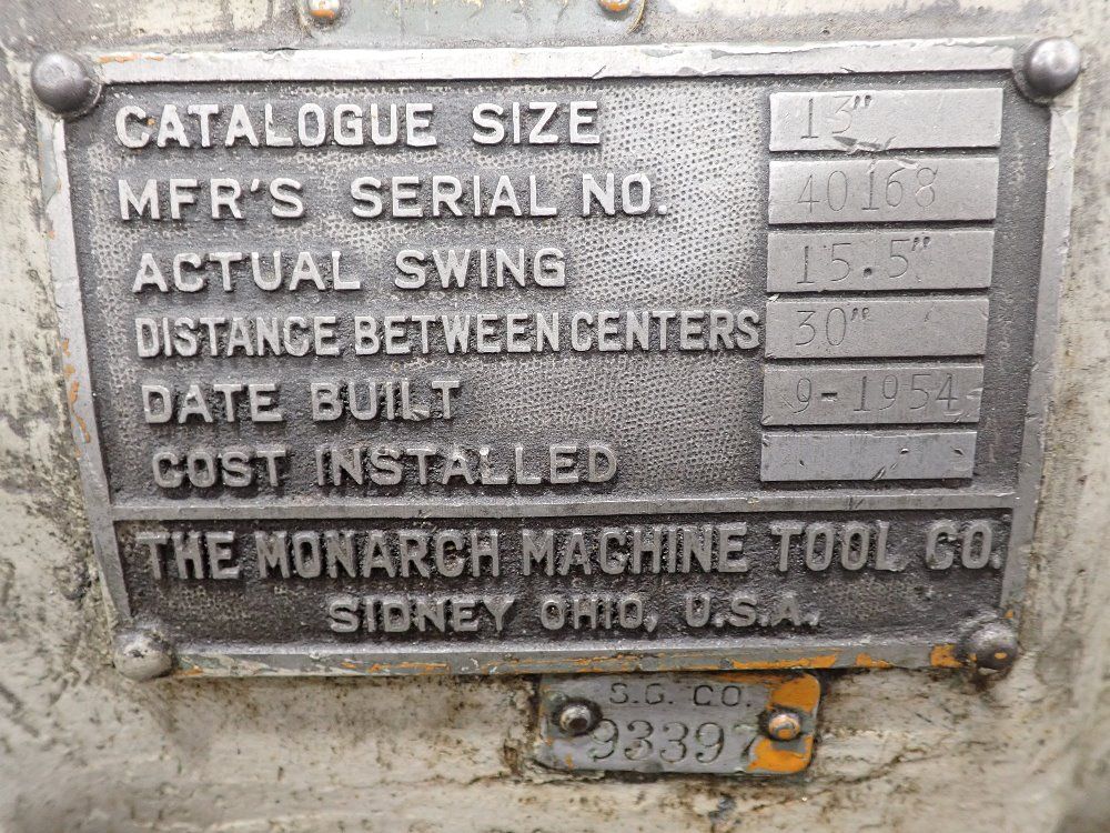Monarch Lathe