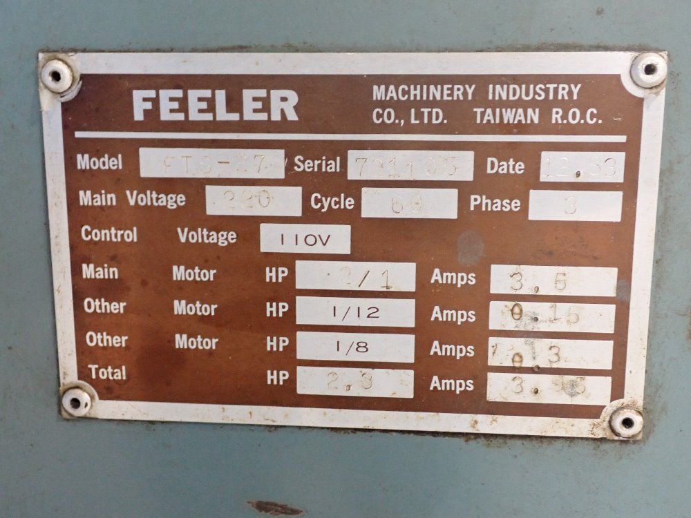 Feeler 6x12 Lathe - Fts27