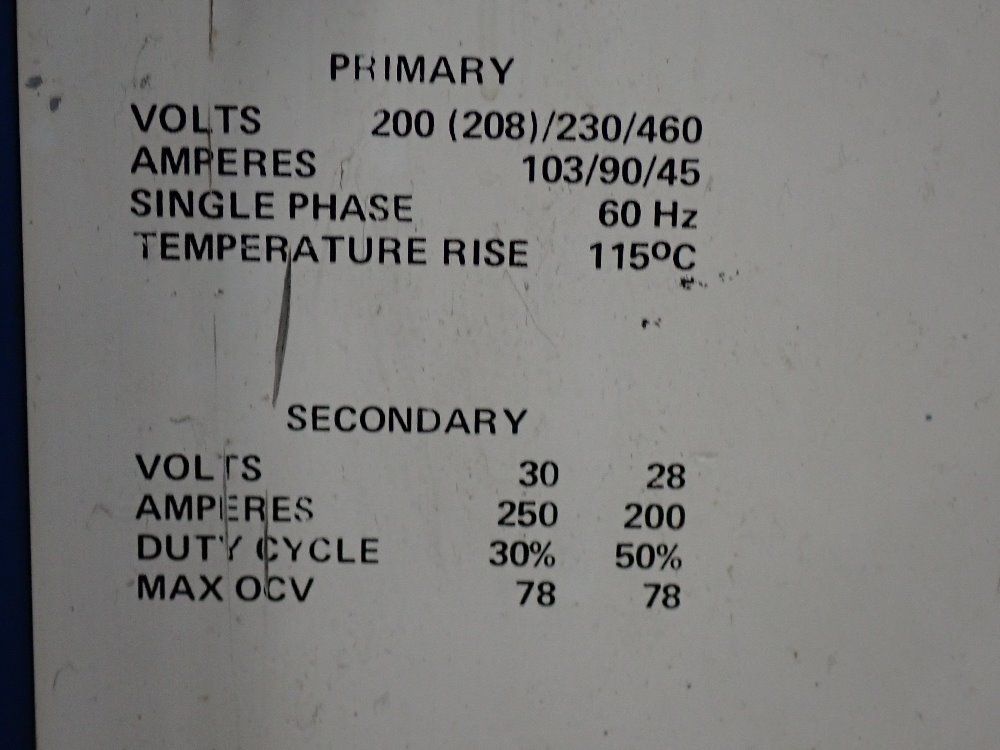 Miller Welder - 250 Ac