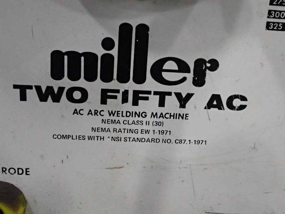 Miller Welder - 250 Ac