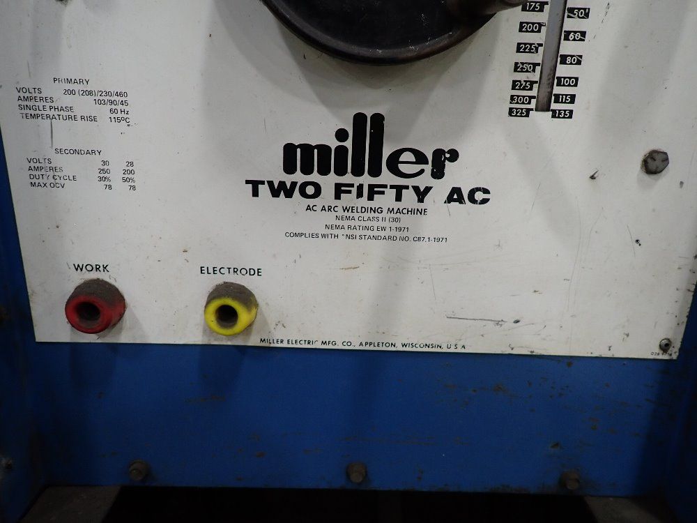 Miller Welder - 250 Ac