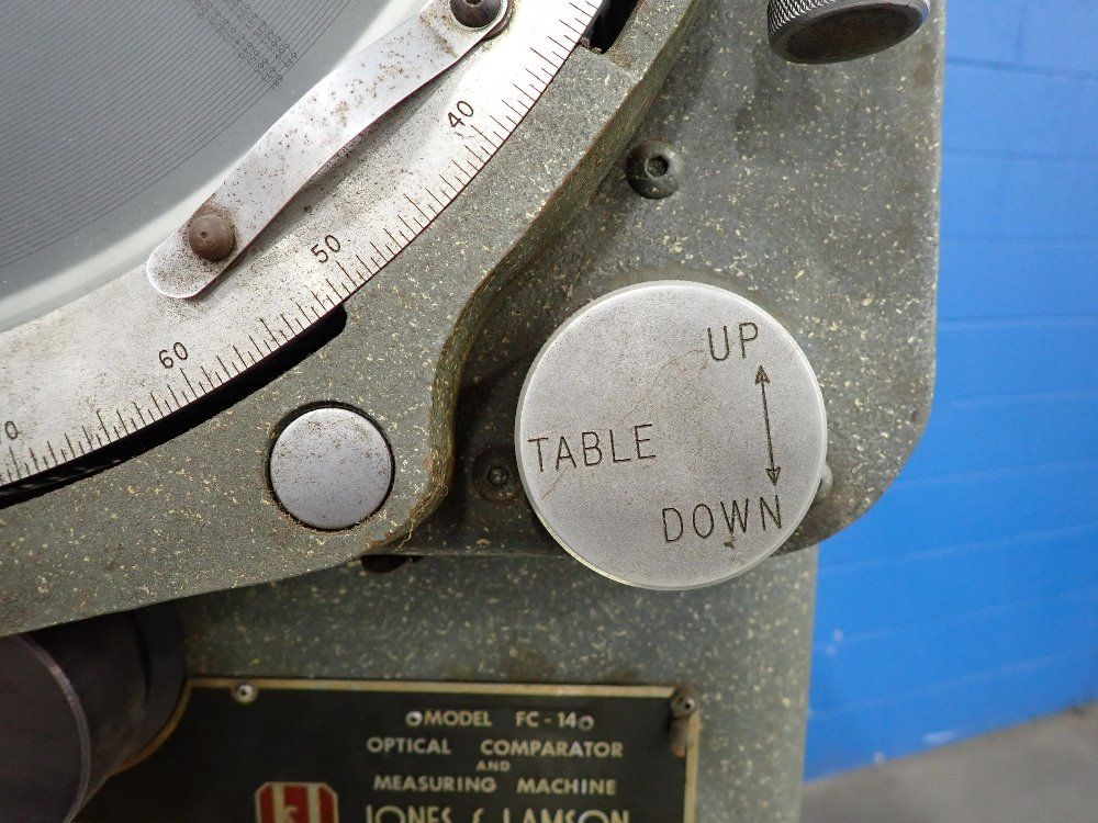 Jones & Lamson Optical Comparator & Measuring Machine - Fc-14