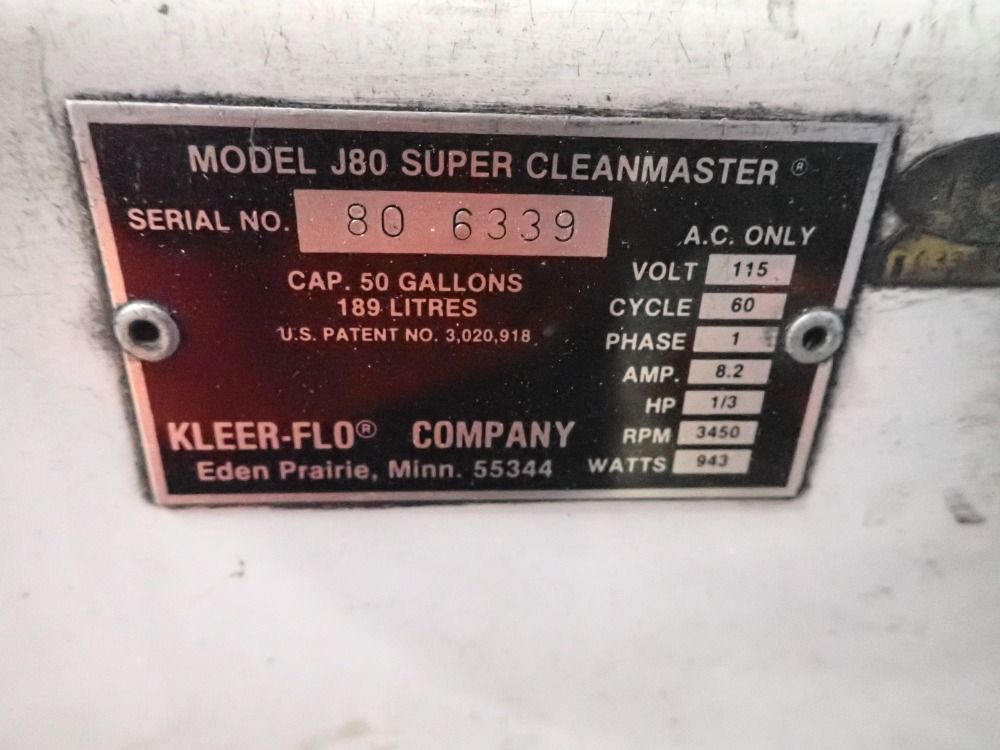 Kleer-flo 50 Gallons Parts Washer