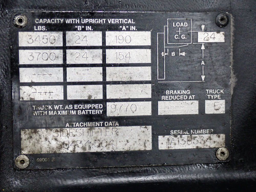 Crown 3700# Stand Up Electric Fork Lift - 40rctt-s