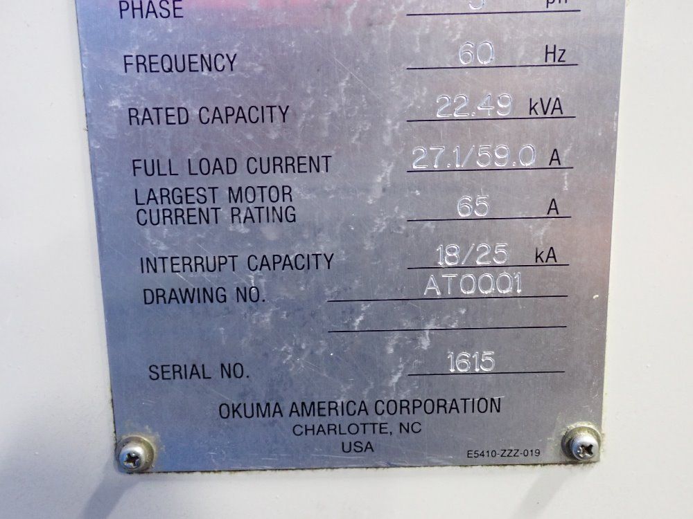 Okuma Cnc Lathe - 792s-bb