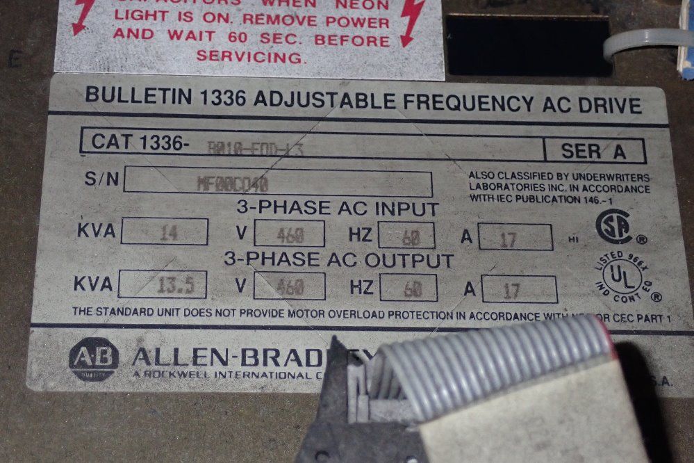 Allen-bradley 14 Kva Ac Drive - 11336b010f0d13