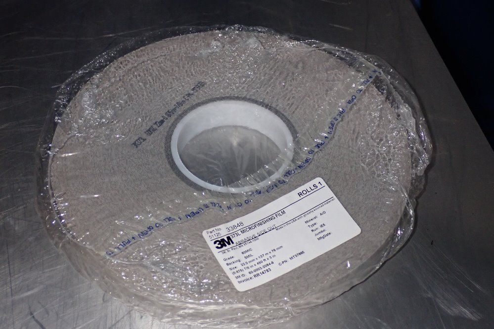 3m 7/8" X 450' X 3" Microfinishing Film - 33848/373l