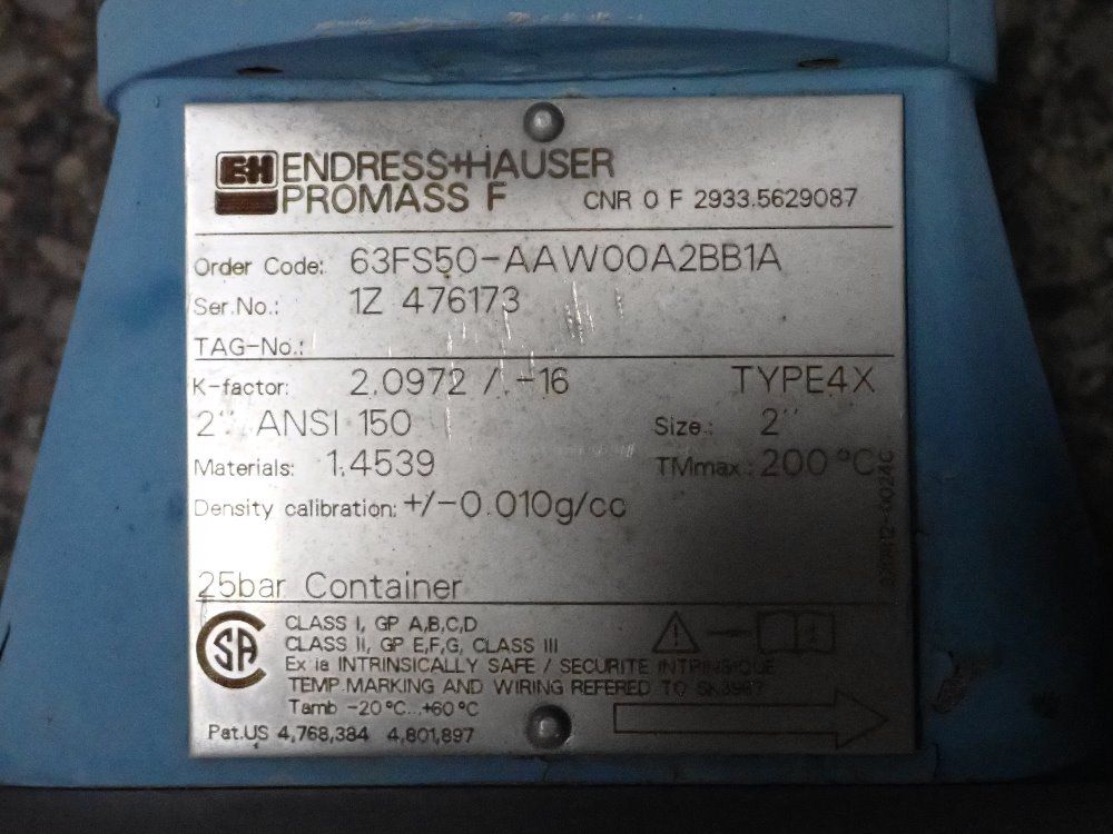 Endress & Hauser Flow Meter