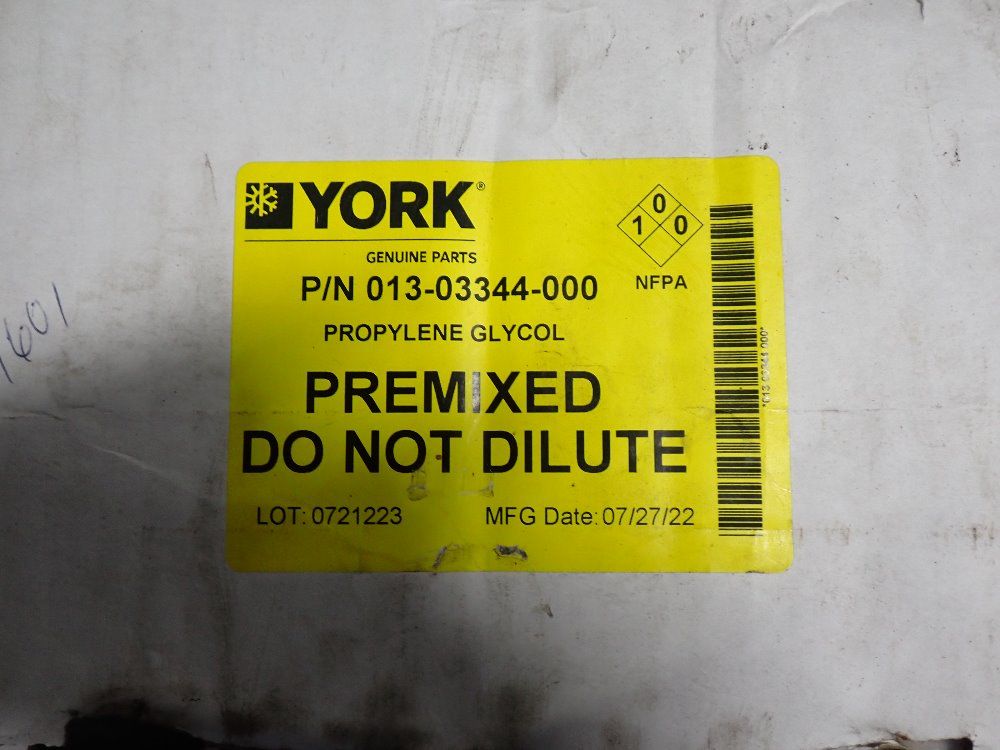York Propylene Glycol - 013-03344-000