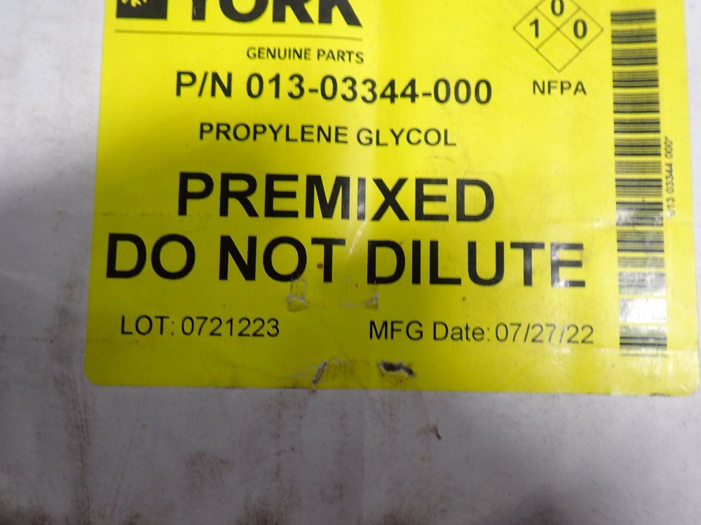 York Propylene Glycol - 013-03344-000