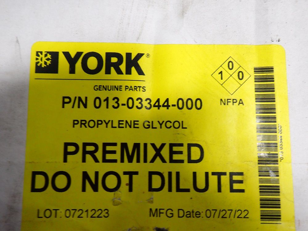 York Propylene Glycol - 013-03344-000