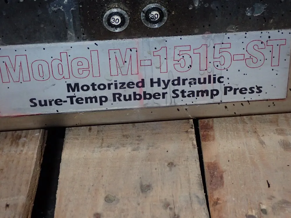 Jackson 15" X 15" Hydraulic Rubber Stamp Press - M-1515-st