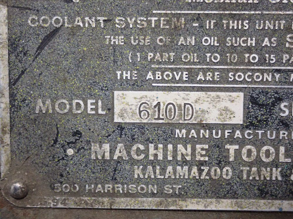 Kalamazoo 7x19 Horizontal Band Saw - 610d