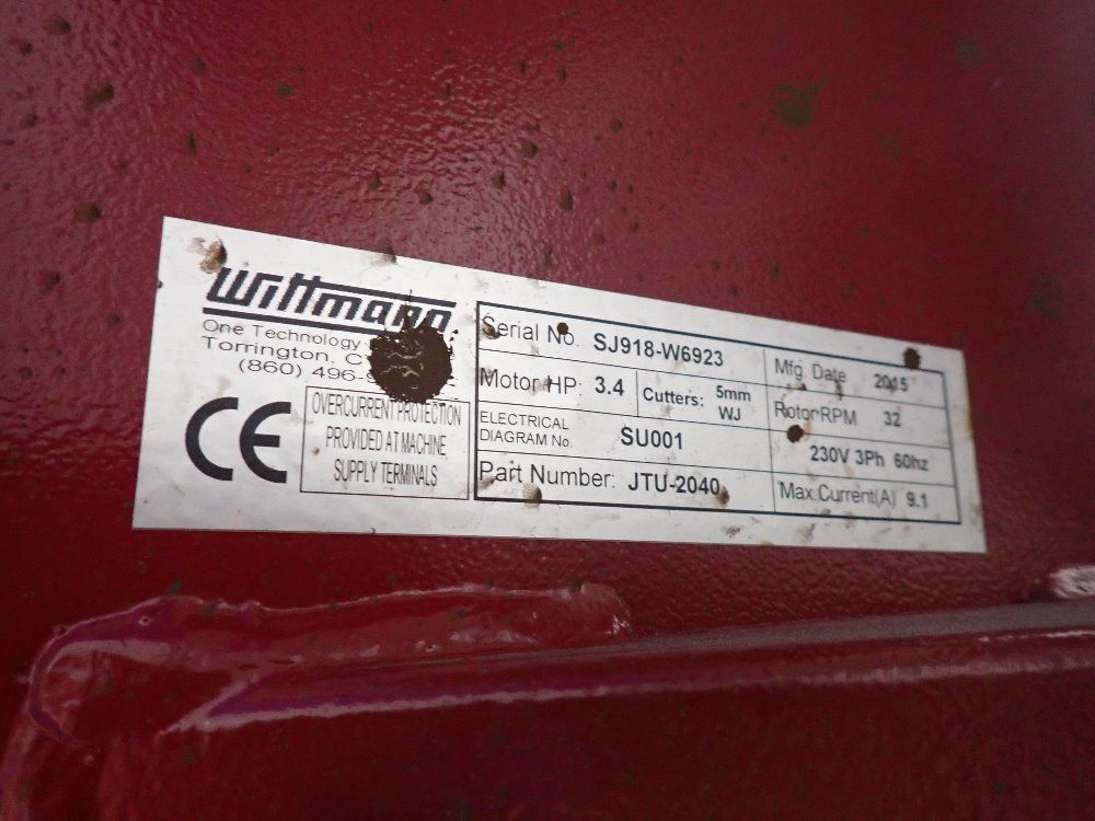 Wittmann 3.4 Hp Granulator