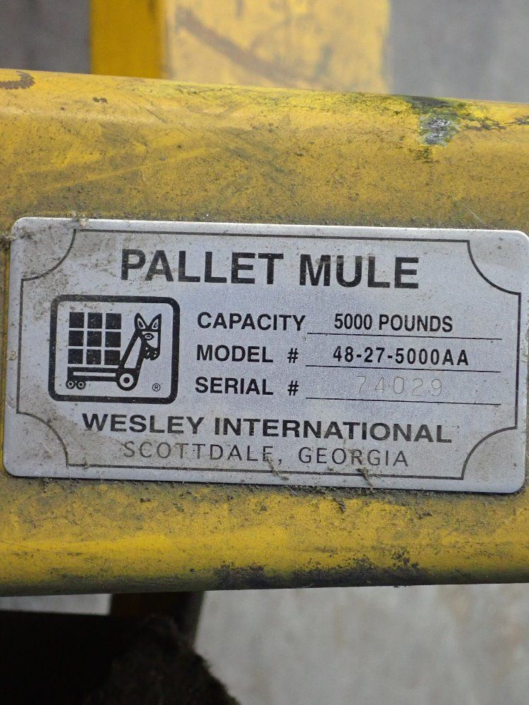 Wesley Internation Corp. 5000 Lbs. Pallet Jack - Pallet Mule 48-27-5000aa