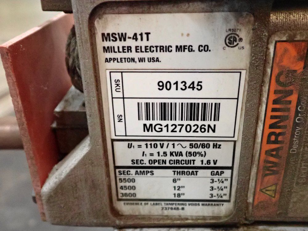 Miller 1.5kva Spot Welder - Msw-41t