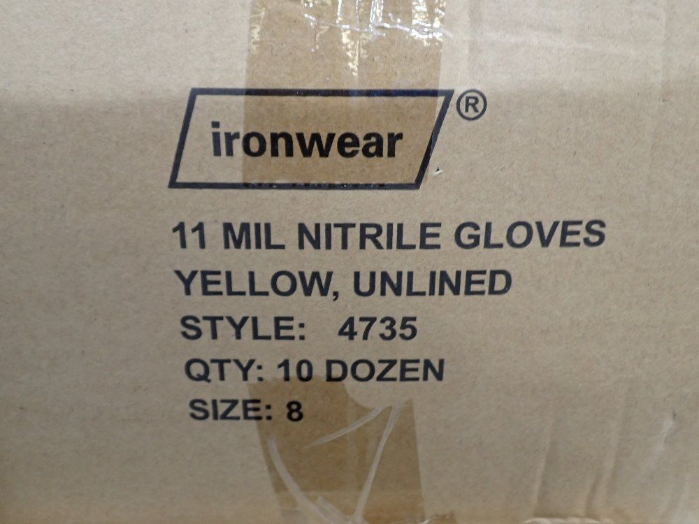 Iron Worker Size 8 Nitrile Gloves - 4735