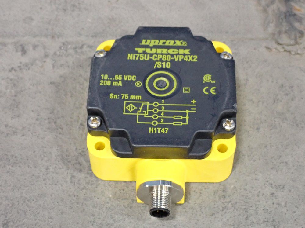Turck 75mm Inductive Proximity Sensor - Ni75u-cp80-vp4x2